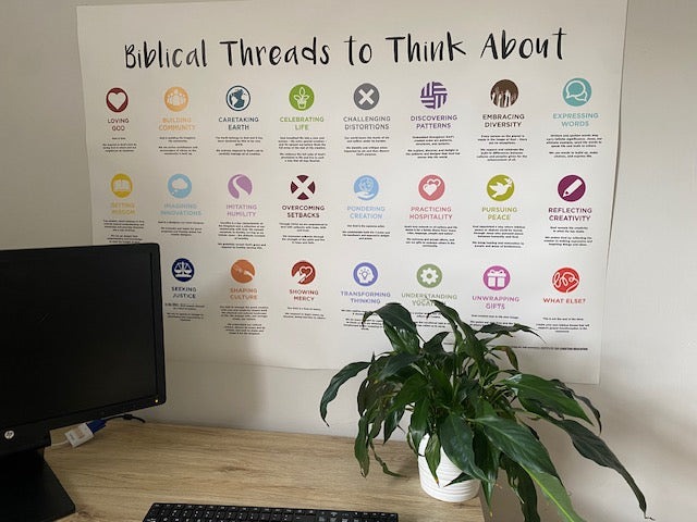 Biblical Threads Poster – Christian Education National eStore